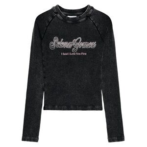 Zara Selena Gomez ribbed t shirt 1277-009